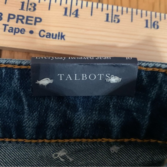 TALBOTS Everyday Relaxed Jeans women's Blue Jeans size 10 ankle length NWT - Picture 12 of 16